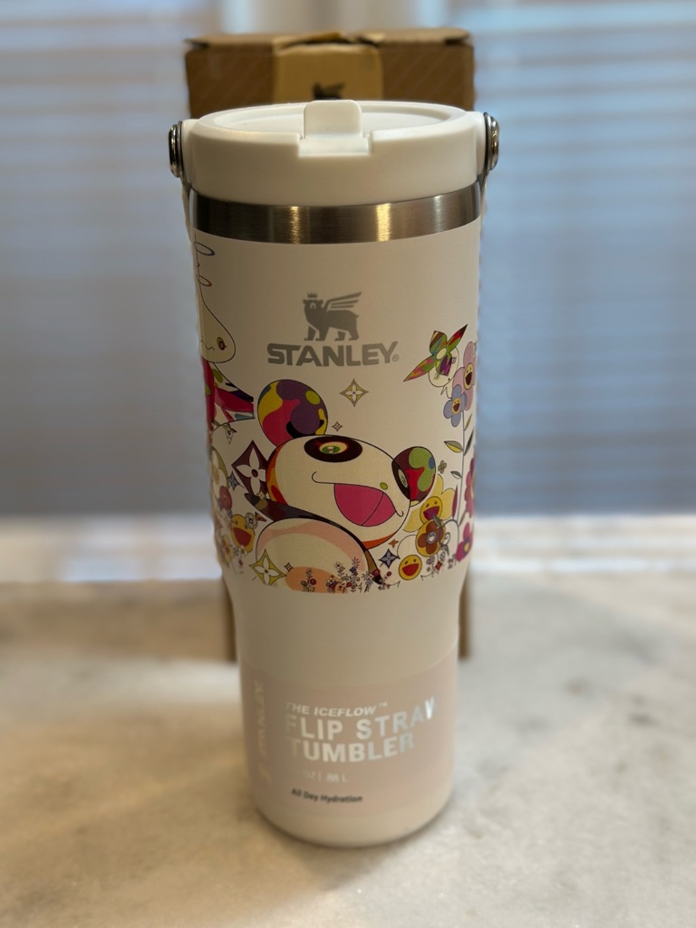 Stanley Louis Vuitton Takashi Murakami Floral Flip Straw 30oz Tumbler